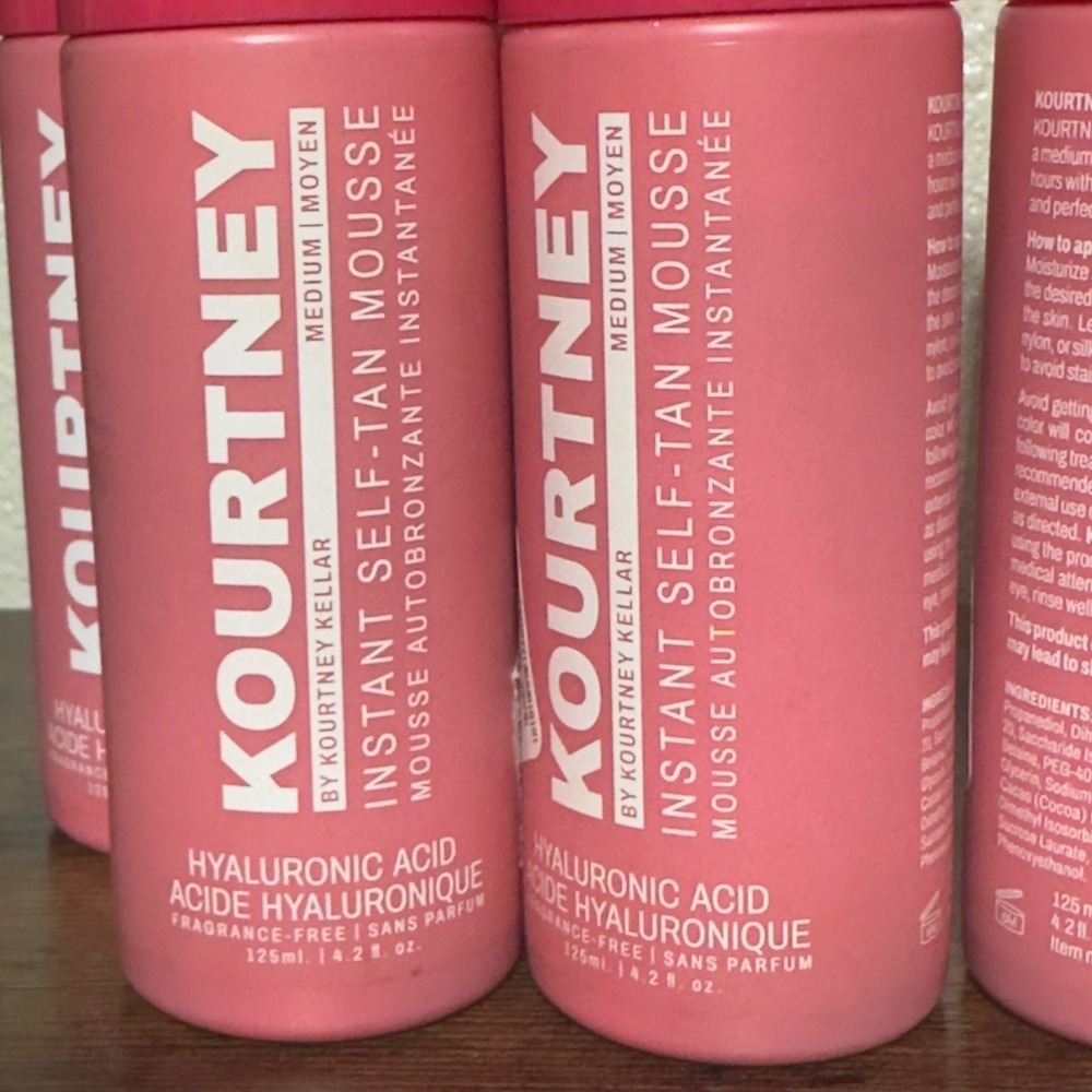 Kourtney by Kourtney Kellar Instant Self-Tan Mousse Medium Hyaluronic Acid 4.2oz